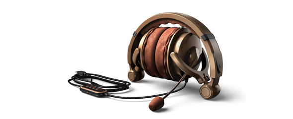 可折叠头戴式耳机设计,品拉索设计游戏娱乐学习耳机